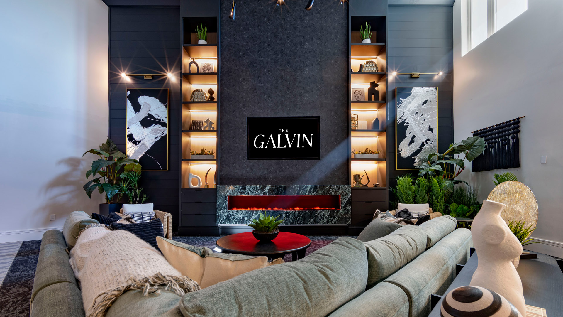 Modern living room with elegant decor